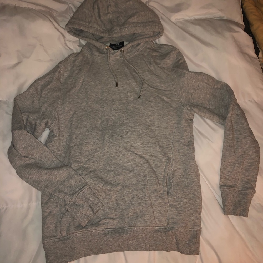 H&M mens light grey hoodie